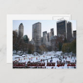 ニューヨークのメリークリスマス シーズンポストカード (正面/裏面)