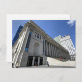 ニューヨークのモイニハン列車ホールのはがき ポストカード (正面/裏面)