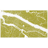 ニューヨークのモダンの地図 テーブルクロス (正面(横))