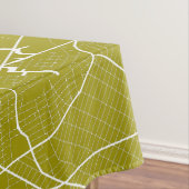 ニューヨークのモダンの地図 テーブルクロス (インサイチュ)