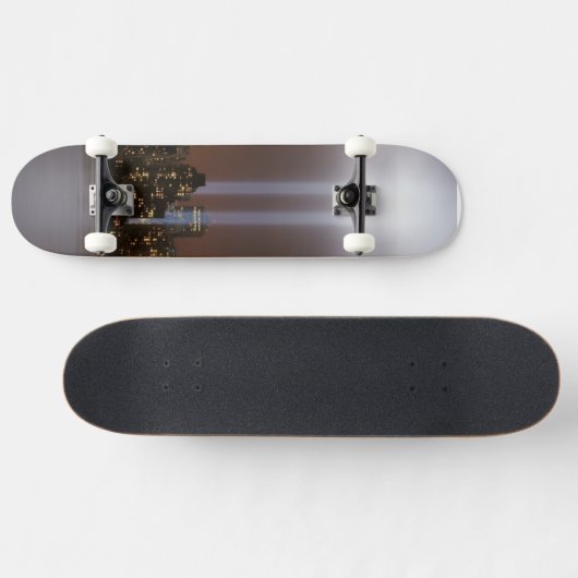 ニューヨークのライトの世界貿易センター捧げ物。 スケートボード (横)