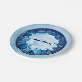 ニューヨークのラウンド超高層ビルスカイライン ペーパープレート (アングル)