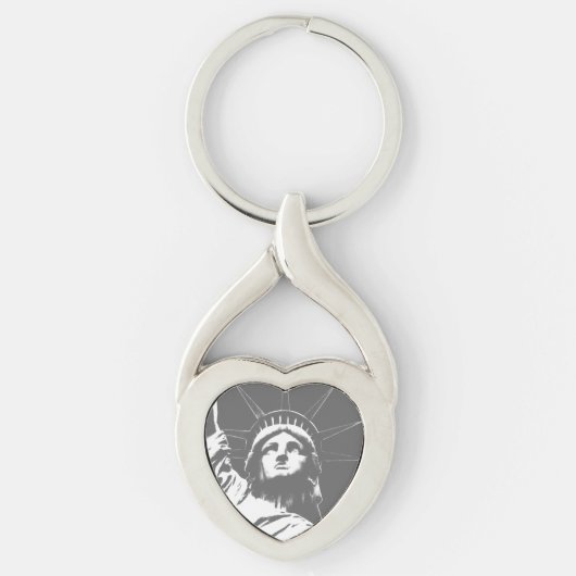 ニューヨークのランドマークキーチェーンニューヨークのお土産 キーホルダー (正面)