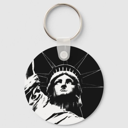 ニューヨークのランドマークキーチェーンニューヨークのお土産 キーホルダー (正面)