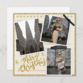 ニューヨークのロックフェラープラザからメリークリスマス シーズンカード (正面/裏面)