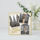 ニューヨークのロックフェラープラザからメリークリスマス シーズンカード (スタンド正面)