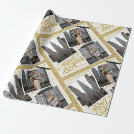 ニューヨークのロックフェラープラザからメリークリスマス ラッピングペーパー