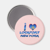 ニューヨークのロックポートが大好き マグネット (正面/裏面)