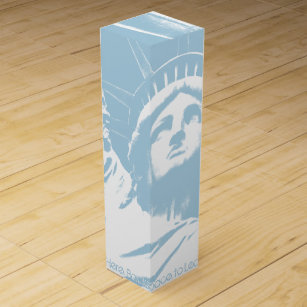 ニューヨークのワインボックスの彫像ニューヨークのボックス ワインギフトボックス