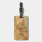 ニューヨークのヴィンテージの地図 ラゲッジタグ (正面縦)