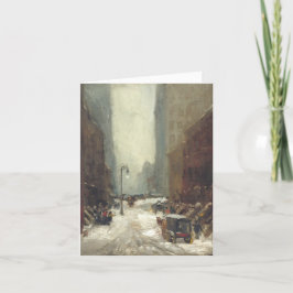 ニューヨークのヴィンテージクリスマスカード雪(1902) シーズンカード