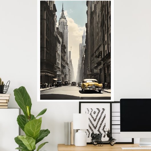 ニューヨークのヴィンテージポスター ポスター (ホームオフィス)