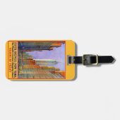 ニューヨークのヴィンテージ旅行カスタムな荷物のラベル ラゲッジタグ (正面横)