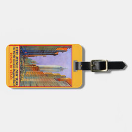 ニューヨークのヴィンテージ旅行カスタムな荷物のラベル ラゲッジタグ