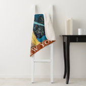 ニューヨークのヴィンテージ旅行ポスター シェルパブランケット (インサイチュ)