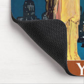 ニューヨークのヴィンテージ旅行ポスター マウスパッド (コーナー)