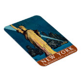 ニューヨークのヴィンテージ旅行ポスター マグネット (右側)