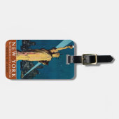 ニューヨークのヴィンテージ旅行ポスター ラゲッジタグ (正面横)