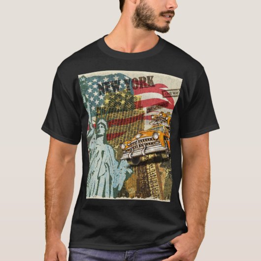 ニューヨークのヴィンテージ旅行ポスター。 Tシャツ (正面)