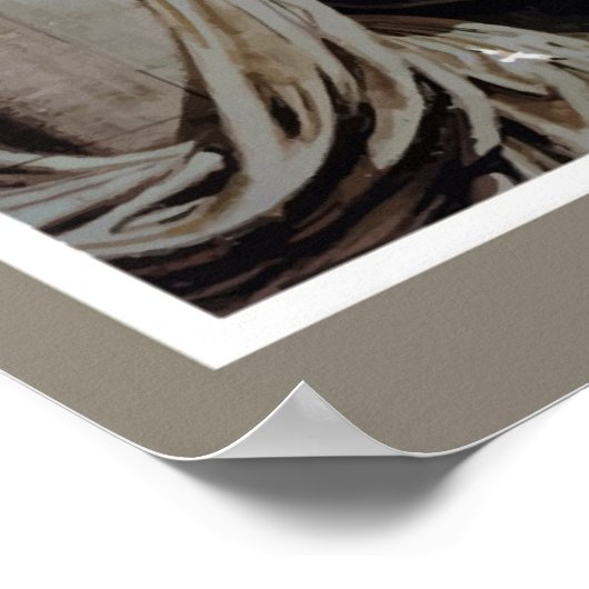 ニューヨークのヴィンテージ黄色の背景 ポスター (角)