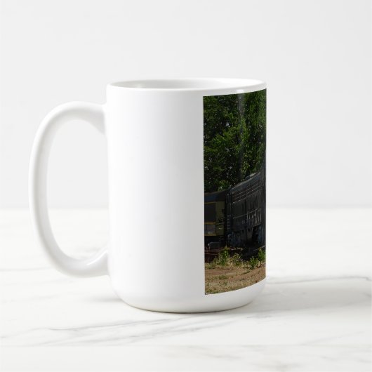 ニューヨークの中央ロコモーティブのマグ コーヒーマグカップ (左)