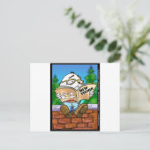 ニューヨークの人はハンプティ・ダンプティを殺したのか？漫画のギフト ポストカード (スタンド正面)