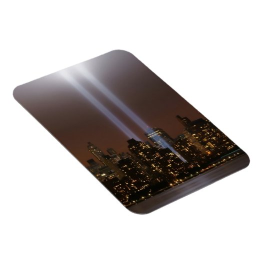 ニューヨークの光の中で世界貿易センターの献上品。 マグネット (右側)