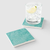 ニューヨークの写実的な地図 ストーンコースター (横)