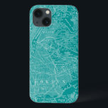 ニューヨークの写実的な地図 iPhone 13ケース<br><div class="desc">家のDécor</div>