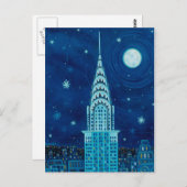 ニューヨークの冬のはがき ポストカード (正面/裏面)