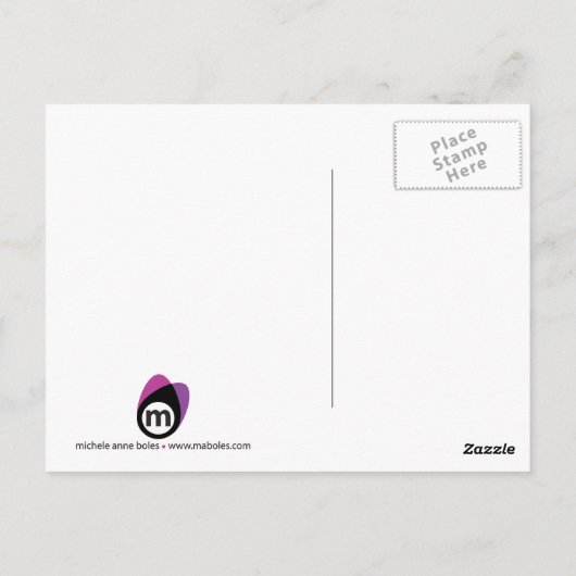 ニューヨークの冬のはがき ポストカード (裏面)