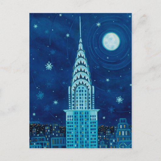 ニューヨークの冬のはがき ポストカード (正面)