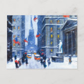 ニューヨークの冬。クリスマスポストカード シーズンポストカード (正面)