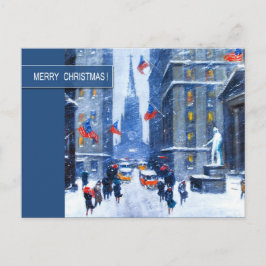 ニューヨークの冬。クリスマス シーズンポストカード