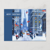 ニューヨークの冬。クリスマス シーズンポストカード (正面)