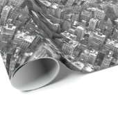 ニューヨークの包装紙NYCのスカイラインの紙 ラッピングペーパー (ロールコーナー)