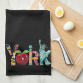 ニューヨークの台所タオル キッチンタオル (四つ折り)