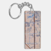 ニューヨークの地下鉄MAP、1940 2 キーホルダー (正面左)