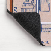 ニューヨークの地下鉄MAP、1940 2 マウスパッド (コーナー)