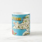 ニューヨークの地図マグカップ コーヒーマグカップ (中央)