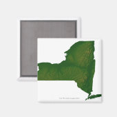 ニューヨークの地図州 マグネット (正面/裏面)