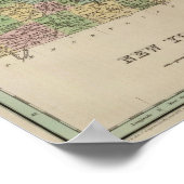 ニューヨークの地図 ポスター (角)