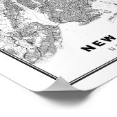 ニューヨークの地図 ポスター (角)