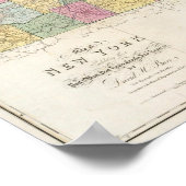 ニューヨークの地図 ポスター (角)
