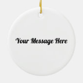 ニューヨークの地図 – 白黒ニューモダンヨークの地図 セラミックオーナメント (裏面)