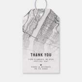 ニューヨークの地図 |結婚式の引き出物 ギフトタグ (裏面)