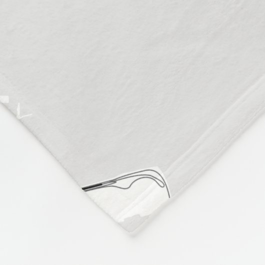 ニューヨークの地図+自分の場所をマーク フリースブランケット (角)