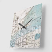 ニューヨークの地図, 1728 スクエア壁時計 (傾斜)