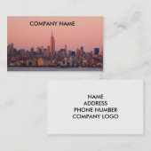ニューヨークの夕べの名刺 名刺 (正面/裏面)
