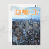 ニューヨークの夕暮れ ポストカード (正面/裏面)